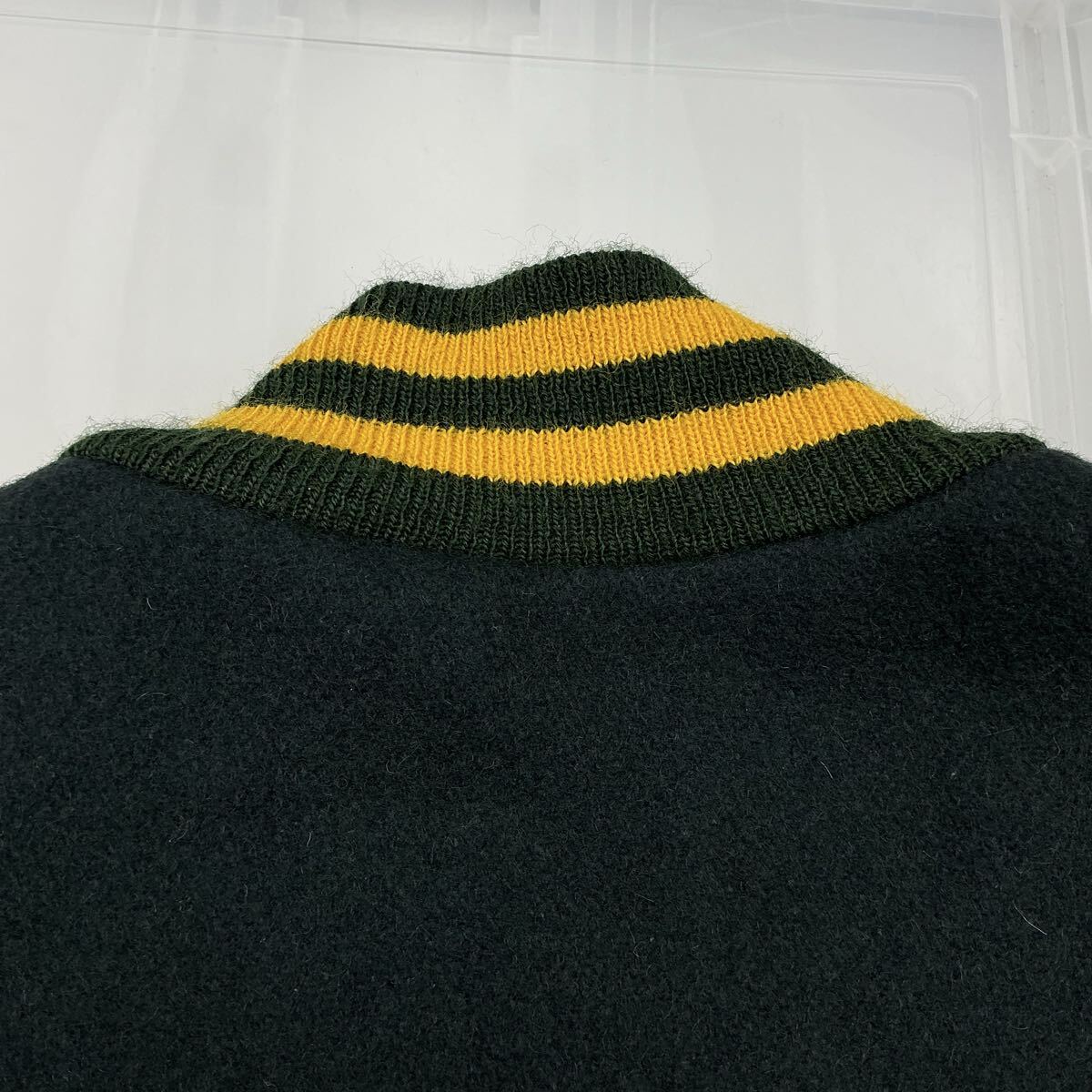 DeLONG デロング PINELAND WILDCATS スタジアムジャンパー スタジャン ジャケット L/G グリーン 712832_画像9