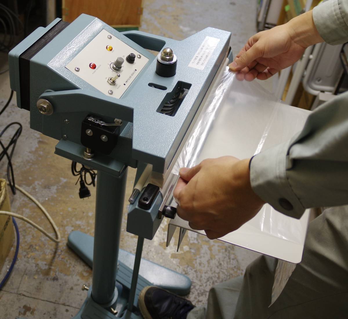 業務用 足踏み式シーラー 35ｃｍ PFS-351J インパルス式 下方加熱 100Ｖ ASKWORKS製 新品 アスクワークス製 卓上シーラーより楽です。_画像4