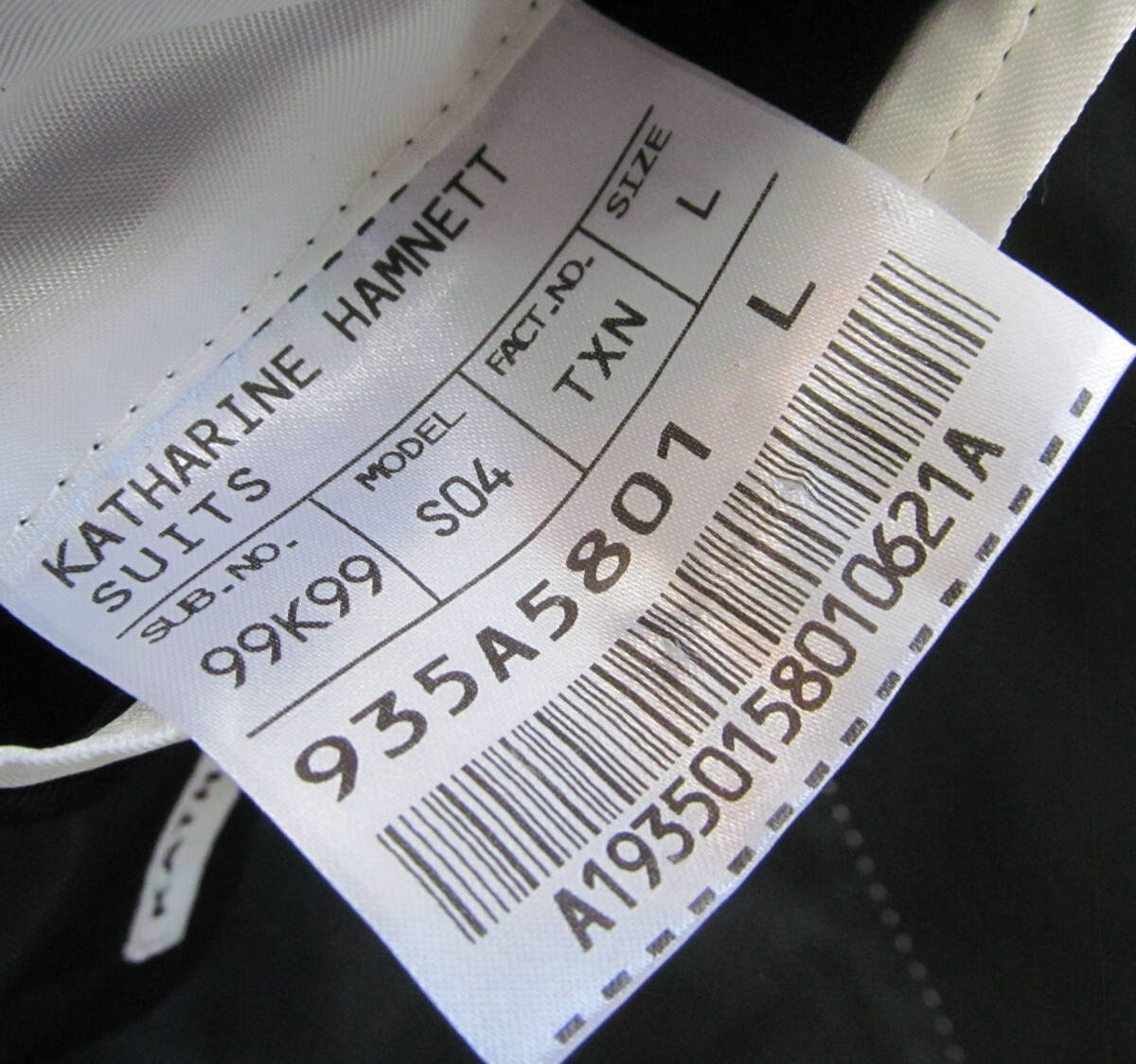 キャサリンハムネット KATHARINE HAMNETT LONDON ストライプ スーツ セットアップ 上下セット L kd_画像8