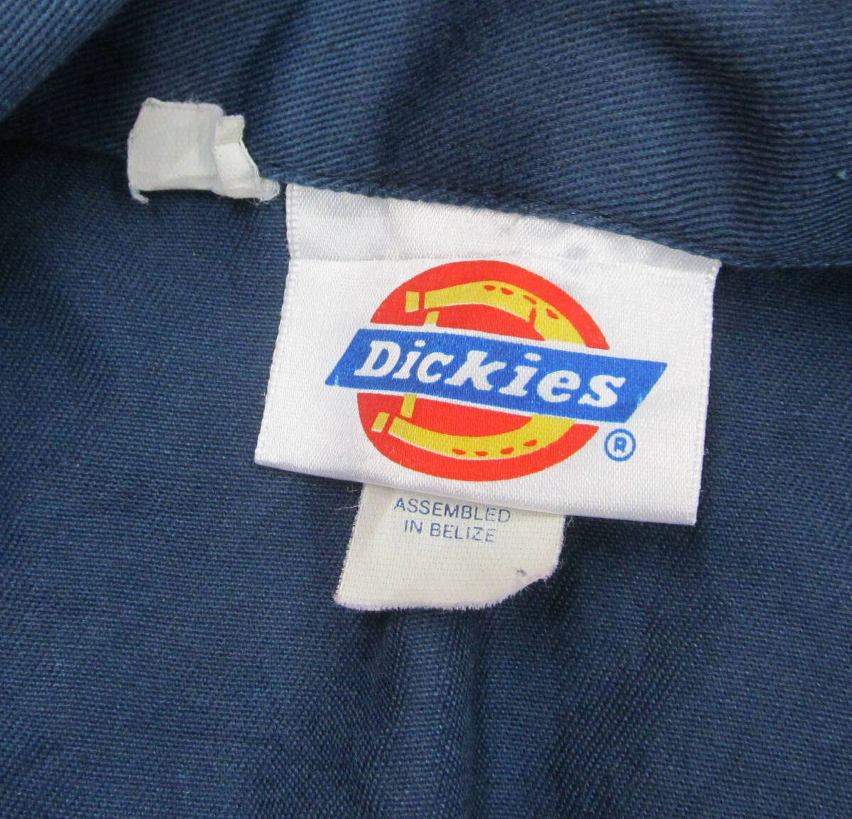US古着 ディッキーズ TALONジップ 長袖 つなぎ ワークウエア 42SHORT F82_画像5