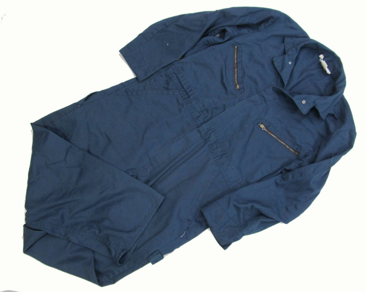 US古着 ディッキーズ TALONジップ 長袖 つなぎ ワークウエア 42SHORT F82_画像2