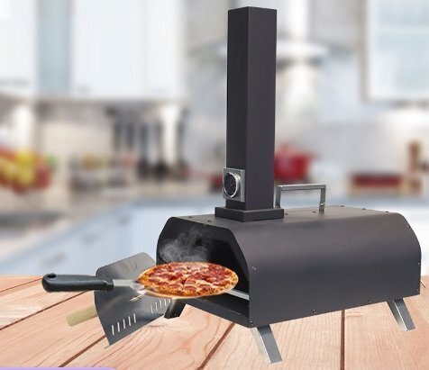  дерево качество pe let пицца обжиг в печи 11 размер встроенный датчик температуры портативный барбекю пицца печь 