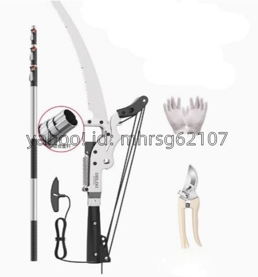  обрезка на высоком месте basami пила имеется эластичный обрезка на высоком месте . ножницы для обрезки мощный compact . длина форма принадлежности для садоводства ветка порез . ножницы высоты обрезка basami5m сталь. нож 