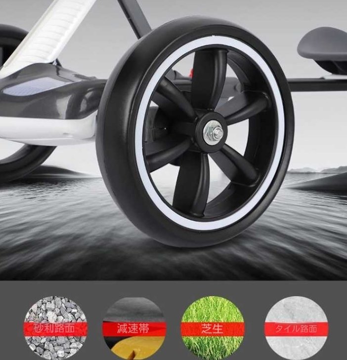 子供カート電動四輪車折り畳み可能座っても携帯可能子供車子供車玩具軽量無装着_画像5