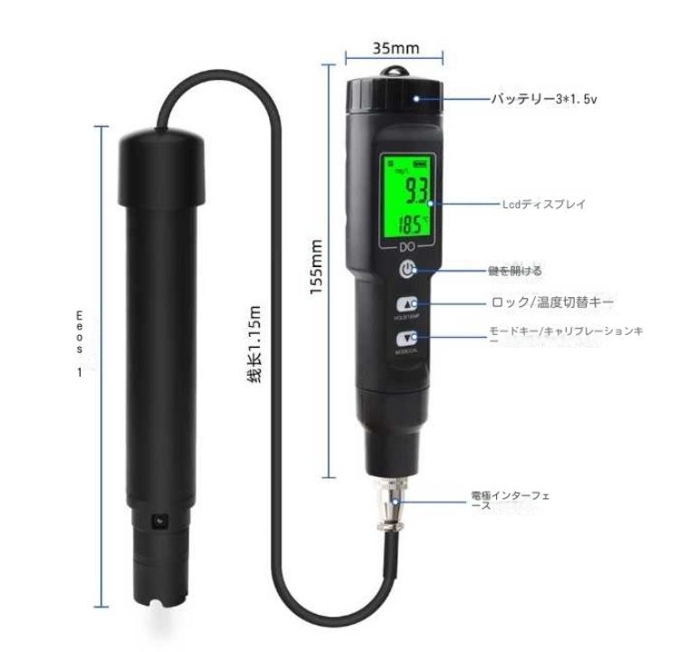.. кислород итого, портативный авторучка type итого .. кислород а также датчик температуры, цифровой .. кислород итого осмотр . контейнер, качество воды экзамен машина,DO итого, пресная вода аквариум экзамен комплект 