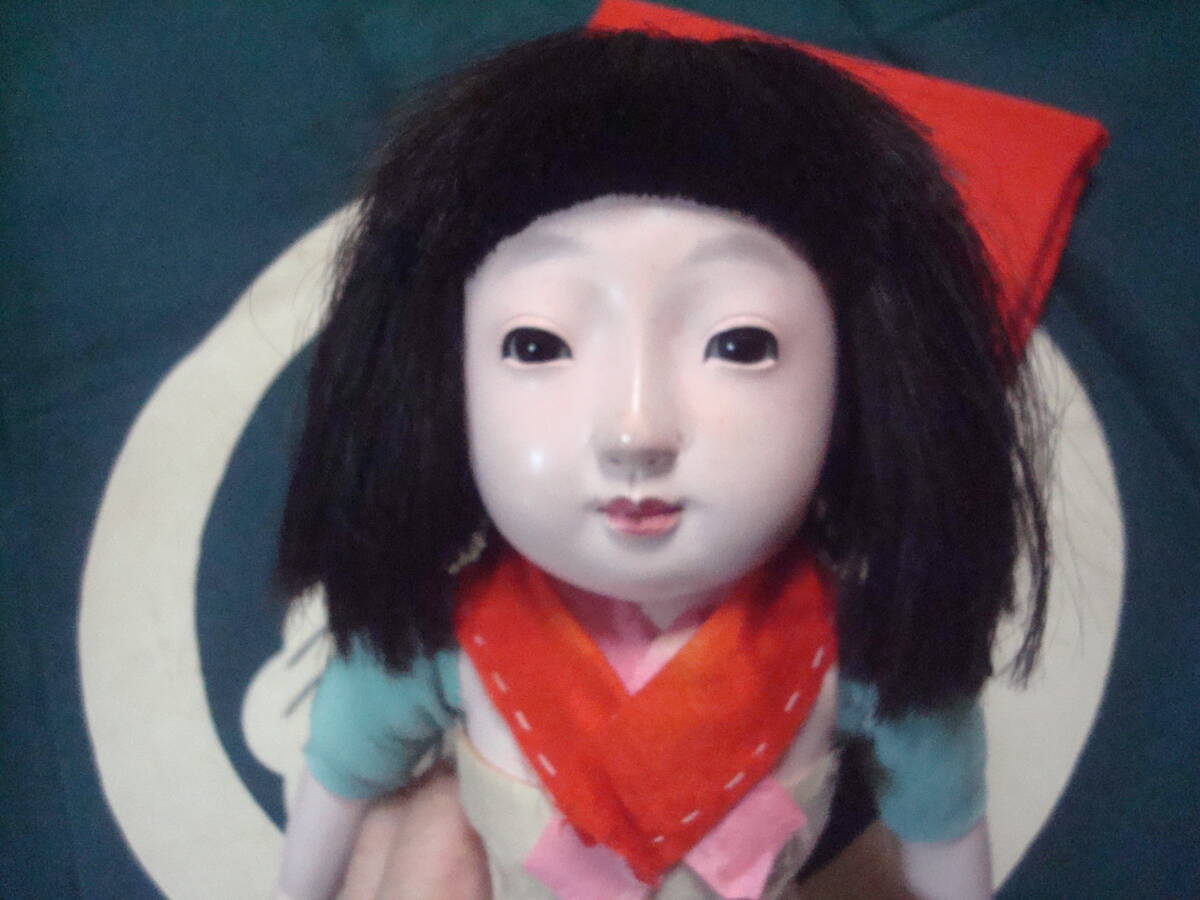 市松人形　昭和初期　人毛　10号　美品_画像1