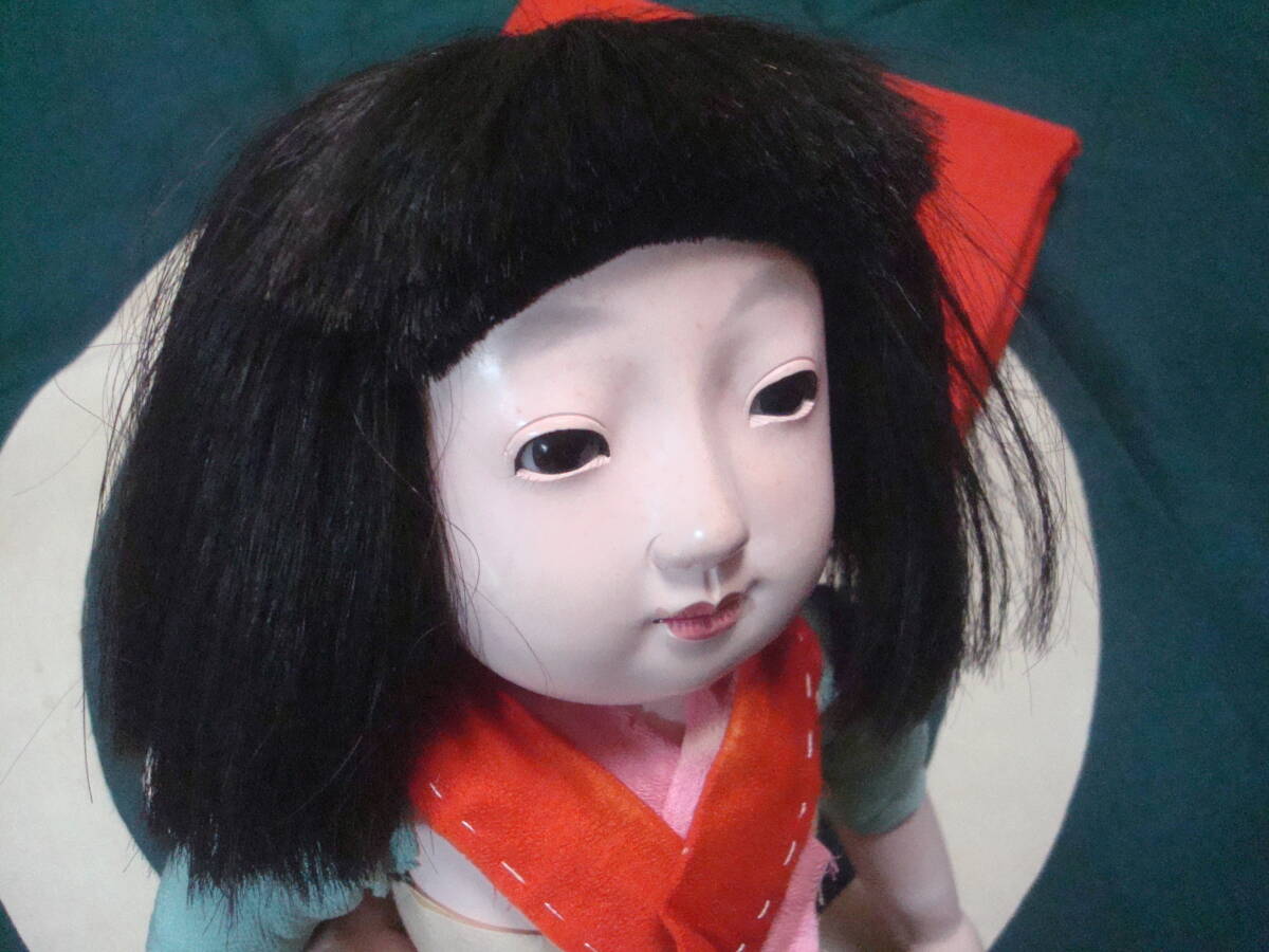 市松人形　昭和初期　人毛　10号　美品_画像3