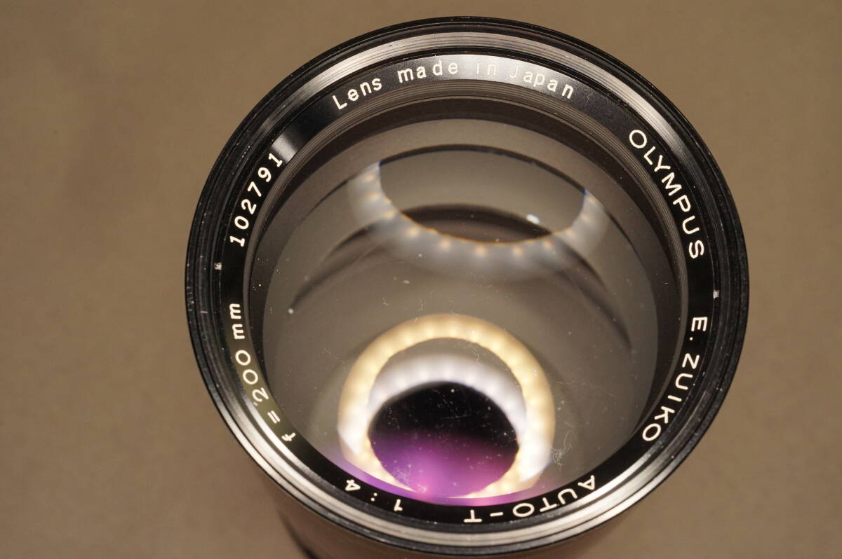 【OLYMPUS FTL用】OLYMPUS E.ZUIKO AUTO-T 200mm F4 希少品_画像4