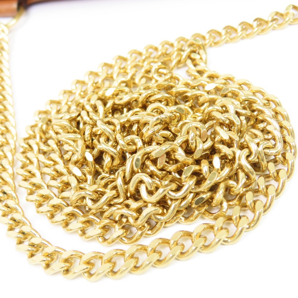 204178★1円スタート★CELINE セリーヌ 外極美品 トリオンフ クラッチ オン チェーン チェーンショルダーバッグ ミニバッグ_画像7