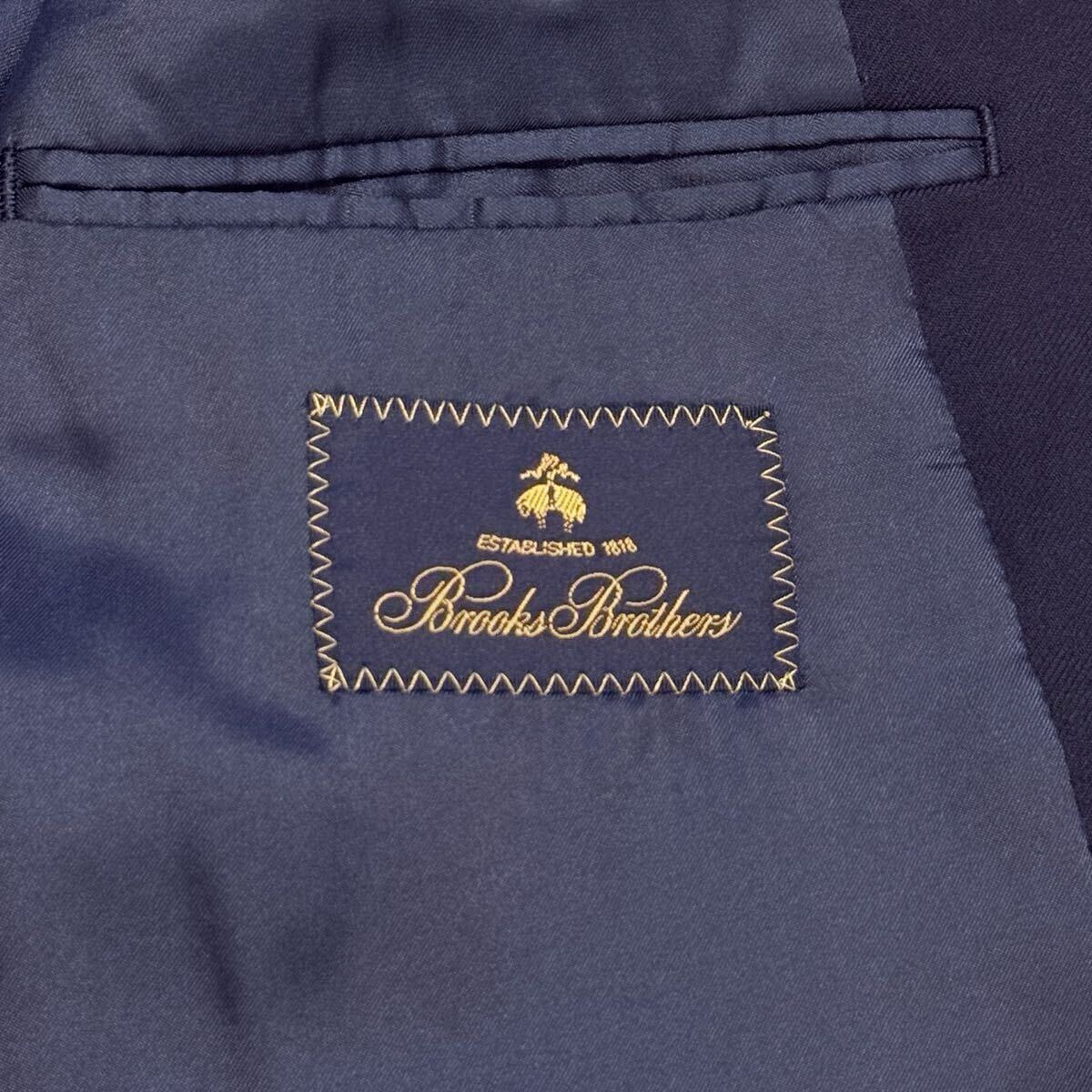 【美品/M-L相当】ブルックスブラザーズ BROOKS BROTHERS ESTABLISHED 1818 BROOKSEASE テーラードジャケット 金ボタン メンズ ブレザー_画像9
