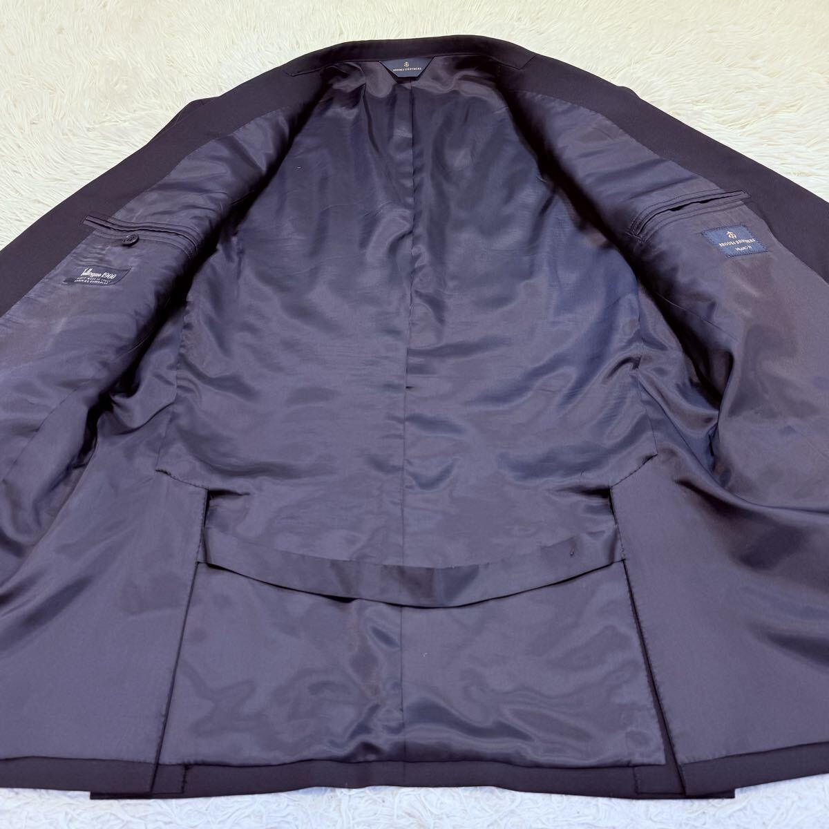 【美品/M-L相当】ブルックスブラザーズ BROOKS BROTHERS Tollegno 1900別注 テーラードジャケット 金ボタン メンズ ブレザー_画像2