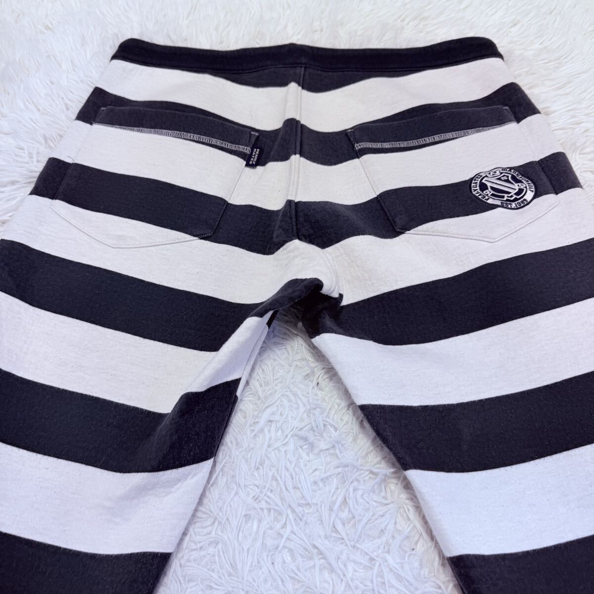 美品/Lサイズ●パーリーゲイツ セットアップ ジャージ ジップ ジャケット パンツ PEARLY GATES ボーダー_画像8