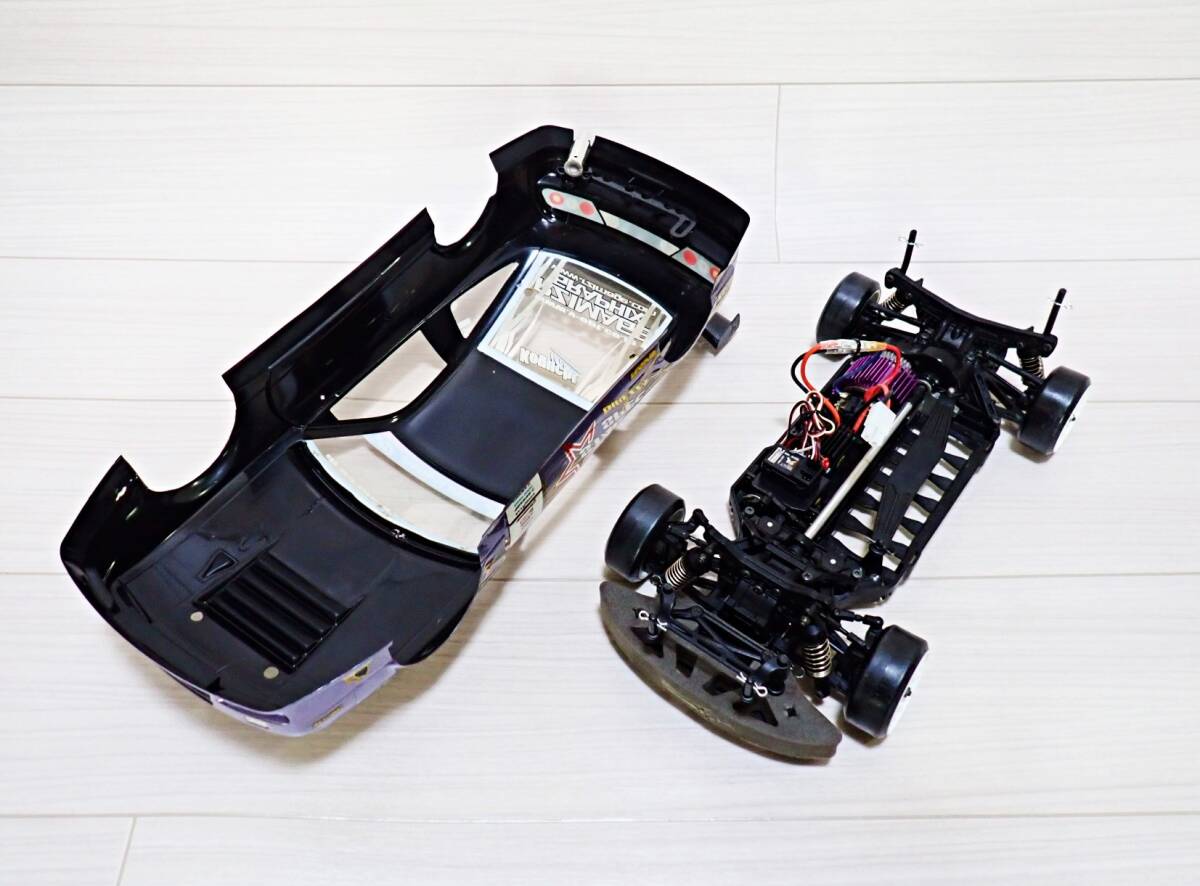 即ドリ フルセット 1/10 ヨコモ ドリフトパッケージ 2.4G D1仕様帝王180SX オプションパーツ付_画像6