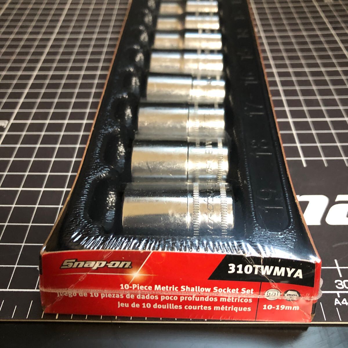 スナップオン 1/2 ショートソケットセット　310TWMYA 10-19mm 6ポイント　 Snap-on 新品　 シャロー_画像3