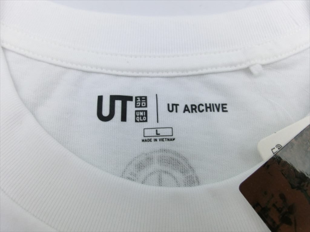 T【5s-29】【送料無料】美品タグ付き/ユニクロ×メタルギアソリッド/UT イラスト 半袖 Tシャツ ホワイト/メンズ/Lサイズ/コラボ商品_画像3