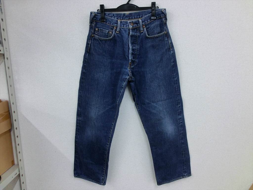 T【5r-09】【60サイズ】▲EBIS エビスジーンズ/デニム パンツ ボトムス/メンズ/32サイズ/ブルー系/※傷有_画像1