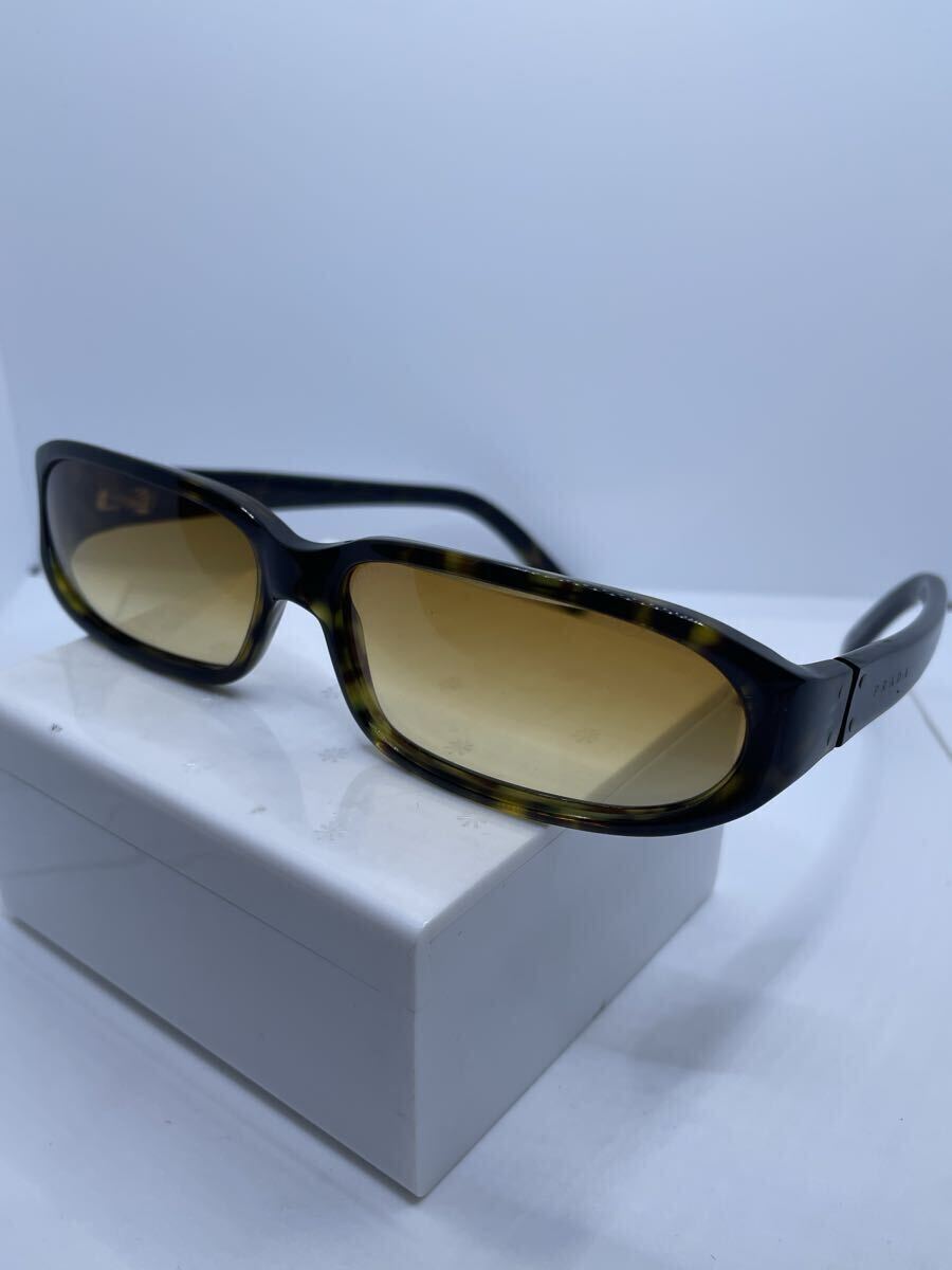 [ прекрасный товар ] Prada PRADA SPR10C панцирь черепахи рисунок квадратное солнцезащитные очки чай Brown солнцезащитные очки 