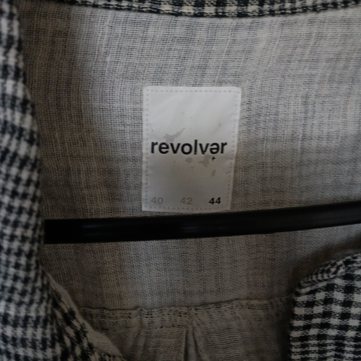 revolver リボルバー　チェック柄 7分長袖シャツ　44_画像2