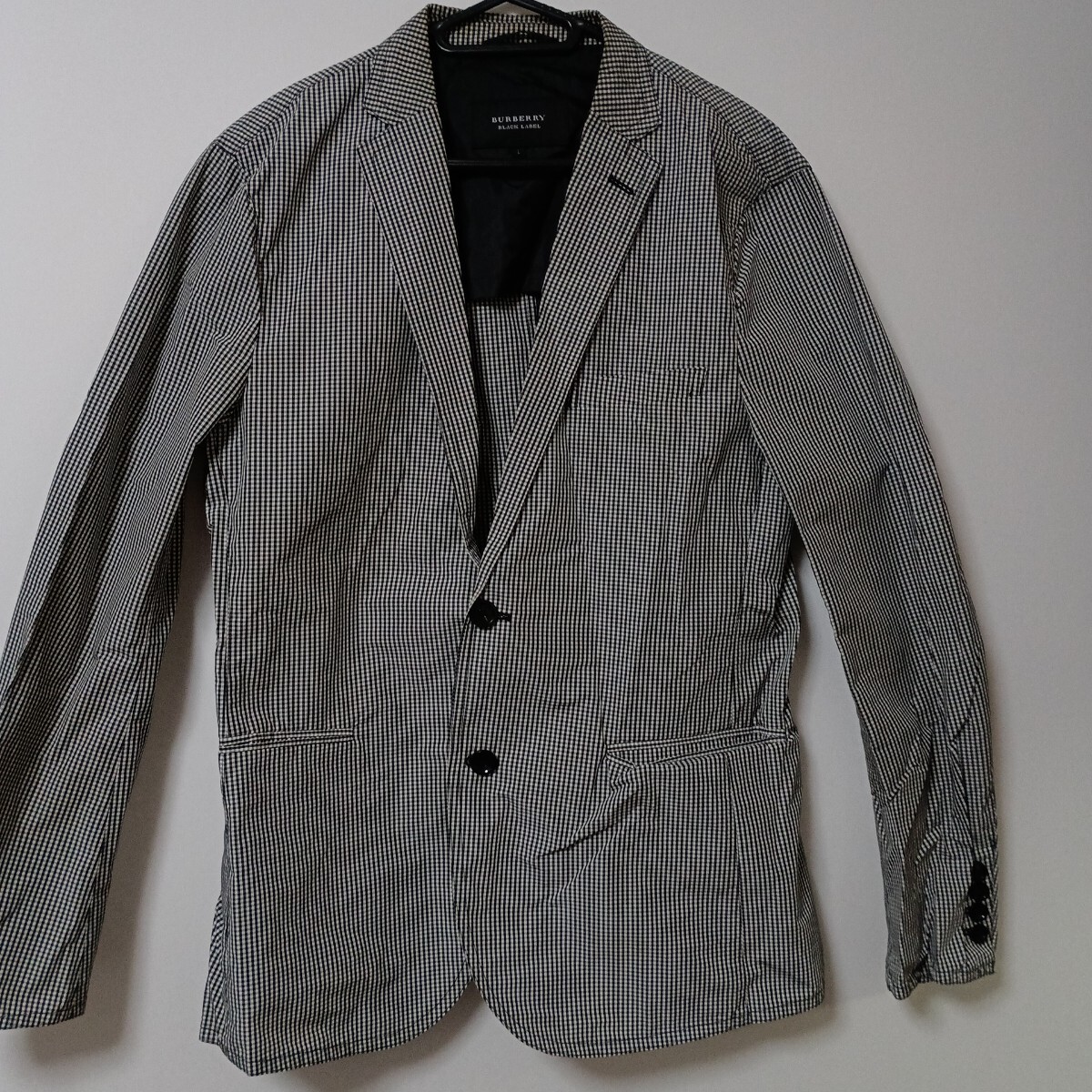 バーバリー　BURBERRY　ブラックレーベル　テーラードジャケット ジャケット ストライプ グレー ザラ_画像1