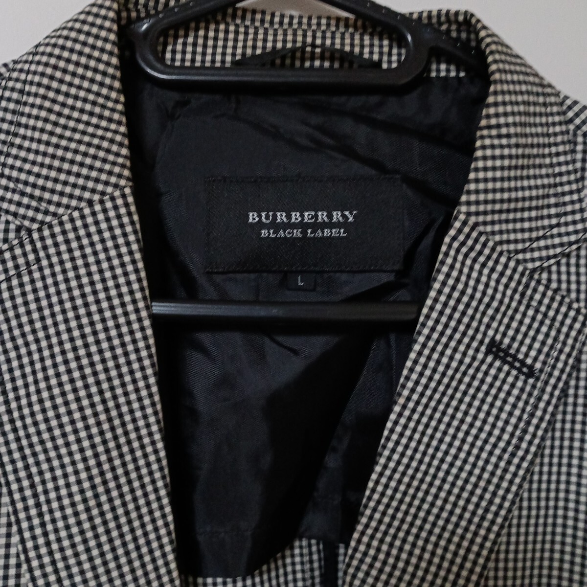 バーバリー　BURBERRY　ブラックレーベル　テーラードジャケット ジャケット ストライプ グレー ザラ_画像2