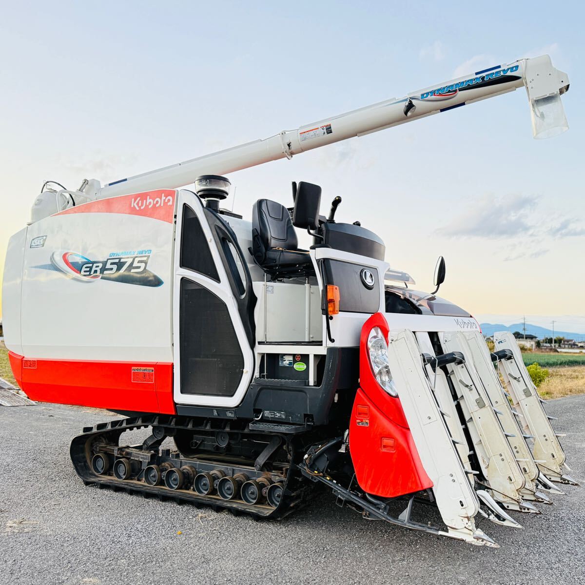 クボタコンバインER575☆276アワー☆5条刈☆75馬力☆4PC☆ER575-SD4MW2E☆デバイダー付き☆リモコンオーガ_画像2