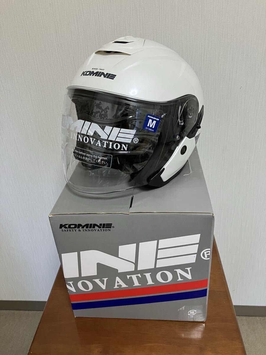 KOMINE( Komine ) HK-172 FL Composite FRP шлем PEARL WHITE( жемчужно-белый )M размер 