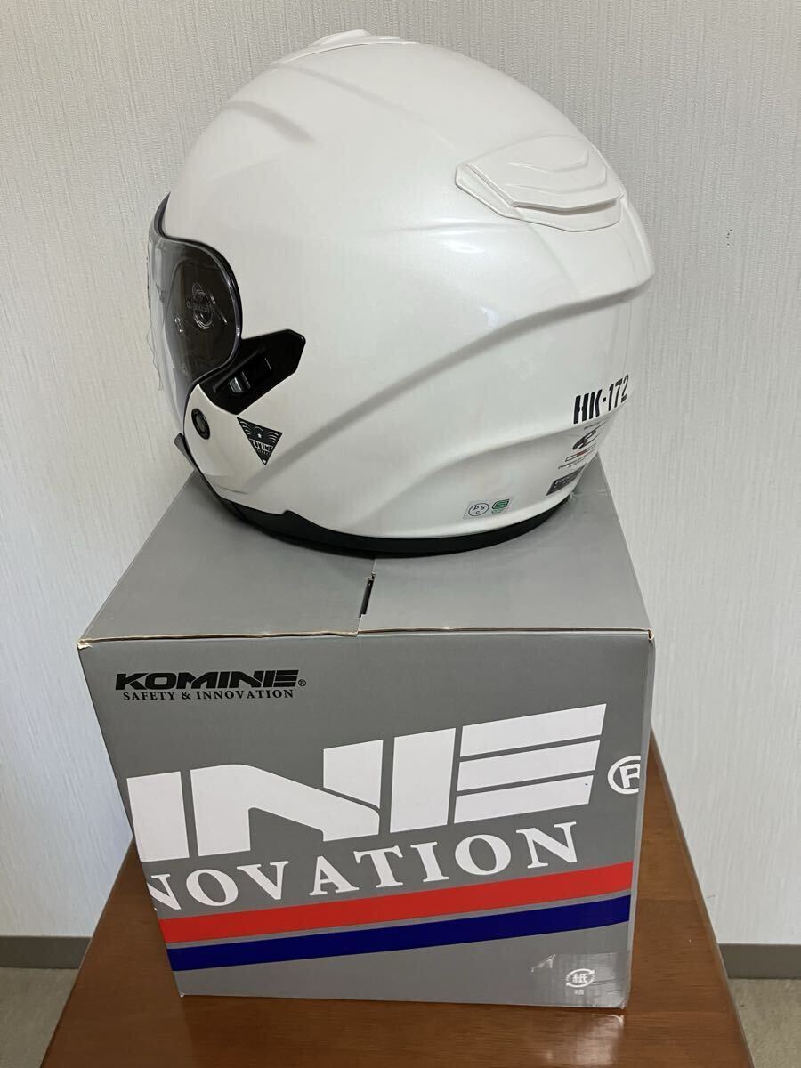 KOMINE( Komine ) HK-172 FL Composite FRP шлем PEARL WHITE( жемчужно-белый )M размер 