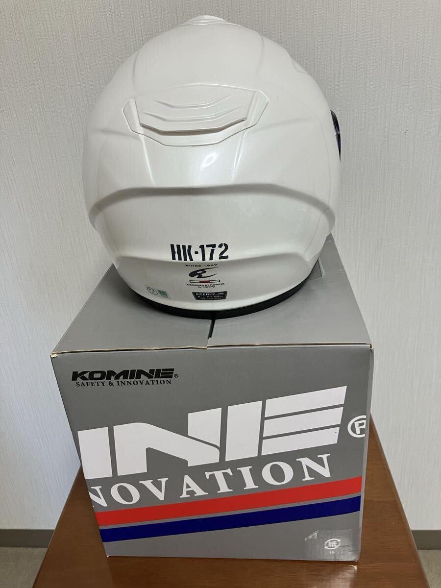 KOMINE( Komine ) HK-172 FL Composite FRP шлем PEARL WHITE( жемчужно-белый )M размер 