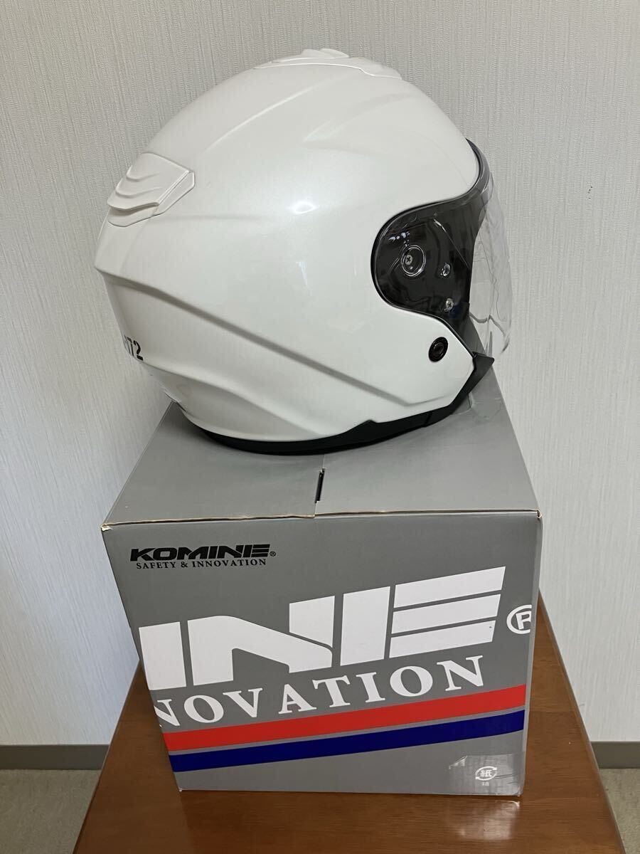 KOMINE( Komine ) HK-172 FL Composite FRP шлем PEARL WHITE( жемчужно-белый )M размер 