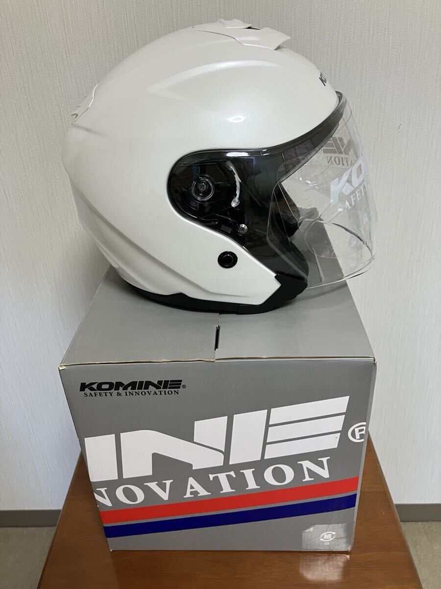 KOMINE( Komine ) HK-172 FL Composite FRP шлем PEARL WHITE( жемчужно-белый )M размер 