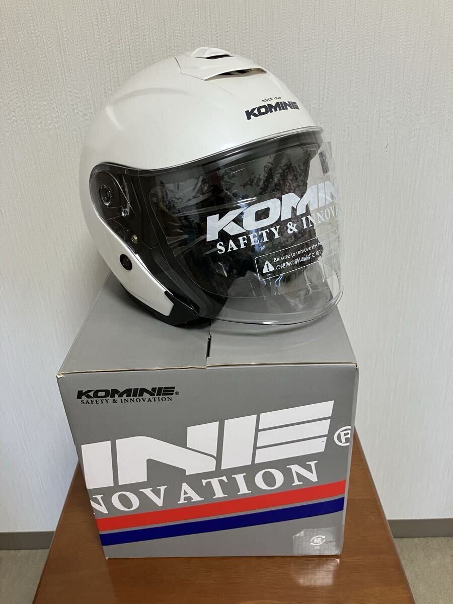 KOMINE( Komine ) HK-172 FL Composite FRP шлем PEARL WHITE( жемчужно-белый )M размер 