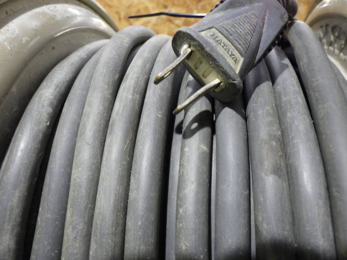 ハタヤ HATAYA GT-30型 屋内用温度センサー付コードリール サンタイガーリール 30m 2P4個口コンセント 工事 延長 動作確認済 中古品 251110_画像6