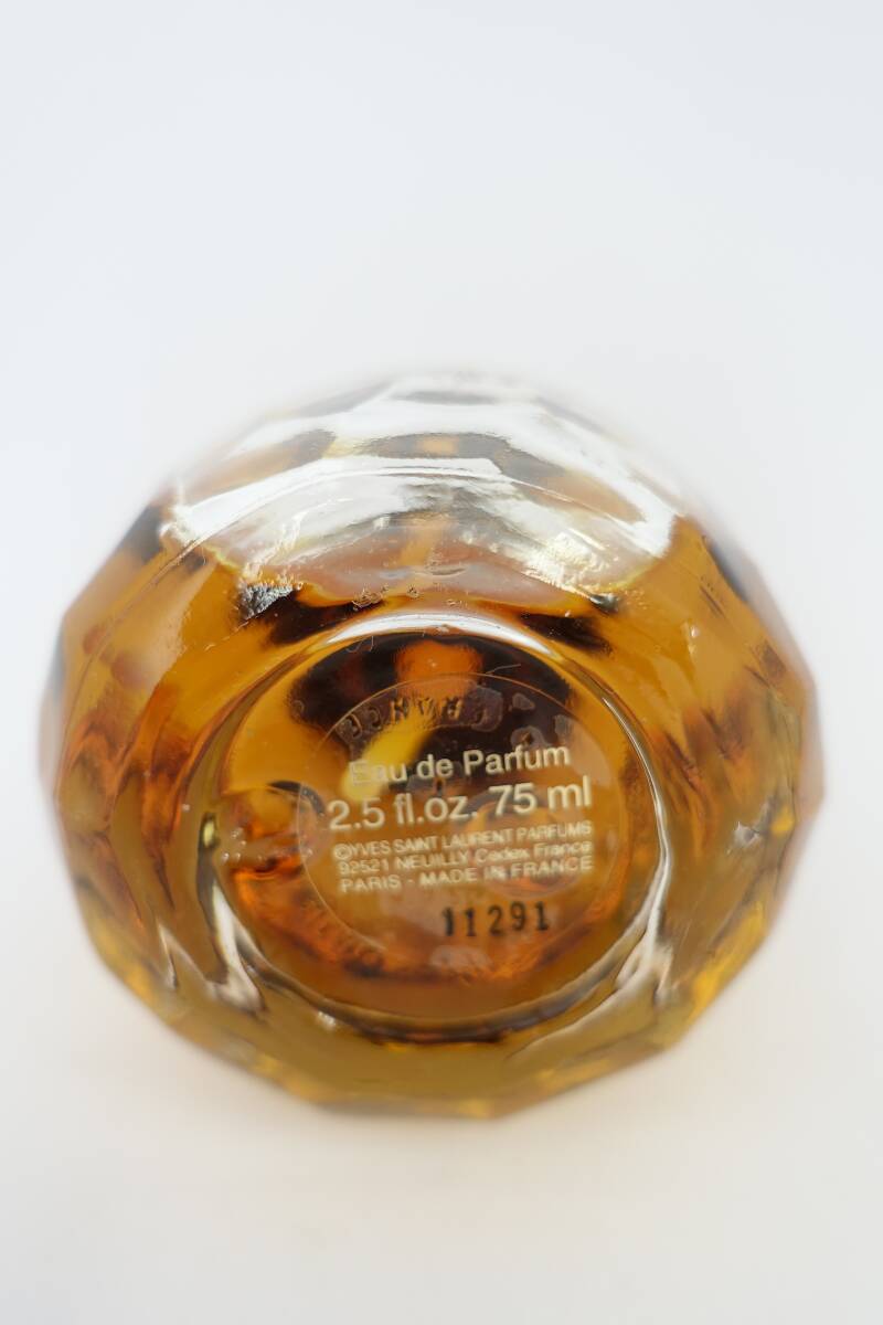 11-080② YVES SAINT LAURENT PARIS イヴサンローラン パリ EDP 75ml ほぼ満量 香水 フレグランス_画像3