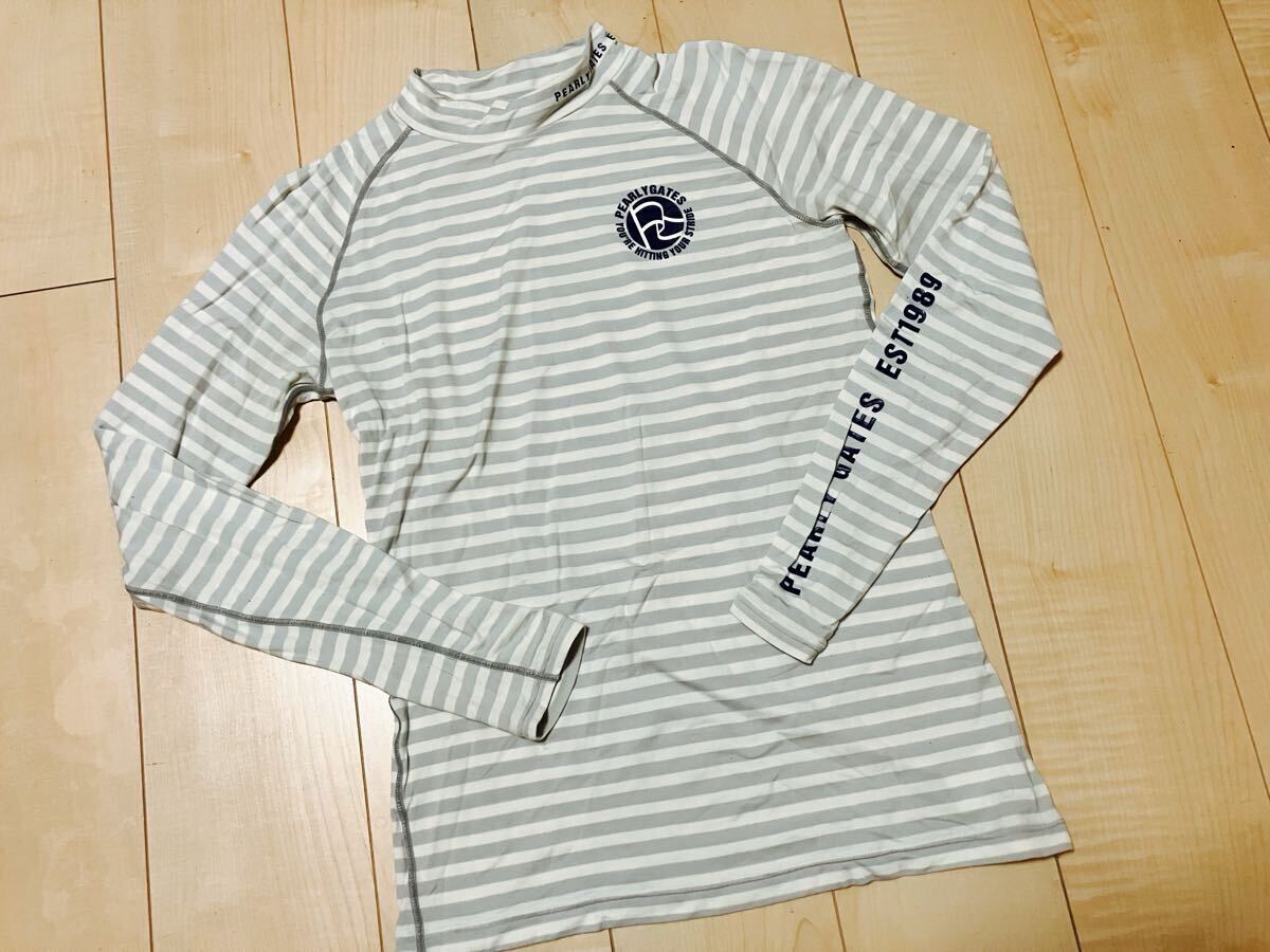 ■パーリーゲイツ ストレッチ モックネックシャツ 5 パーリーゲイツ PA_画像1