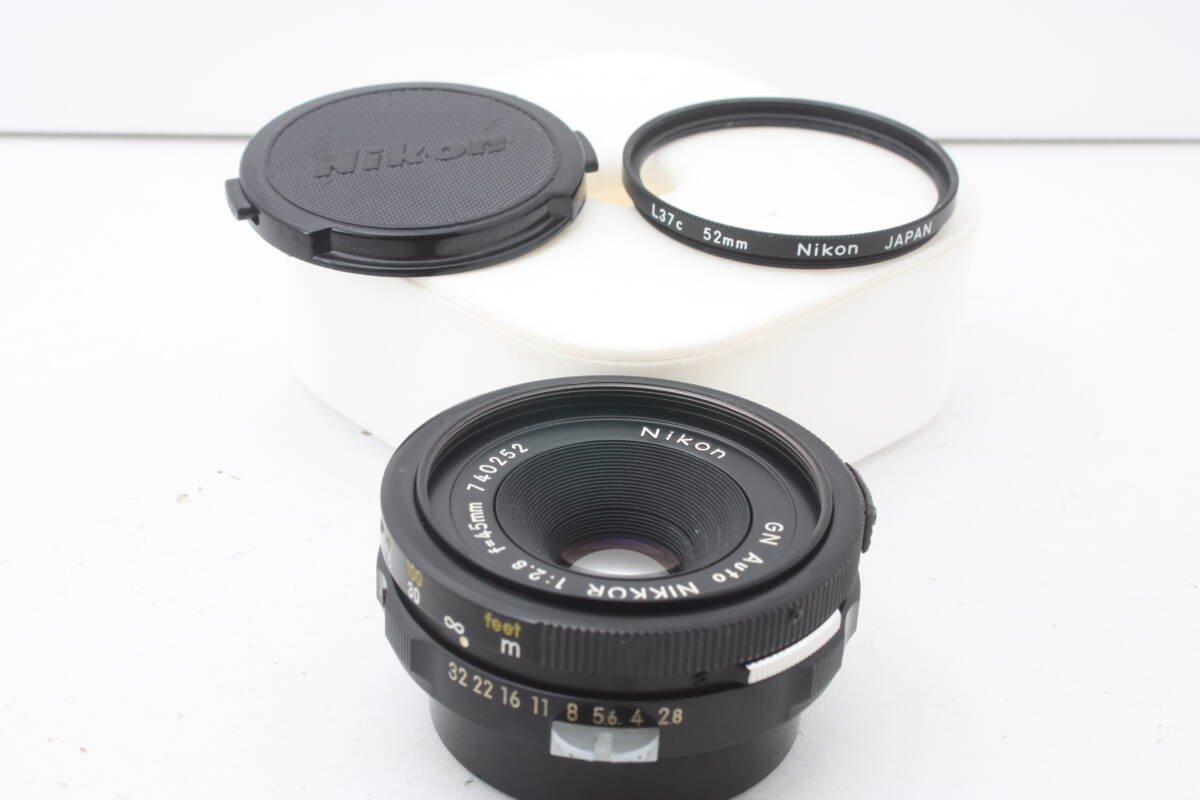 NIKON GN Auto NIKKOR 45mm F2.8パンケーキレンズ【極上美品】_画像8