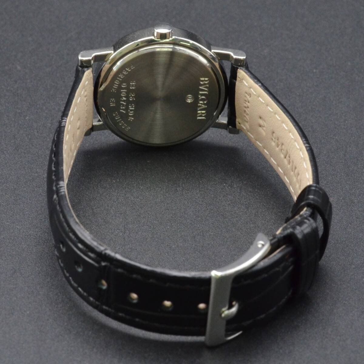 1円～稼働品268-1250133D　BVLGARIブルガリ ブルガリブルガリ　SS/革　BB26SLD　QZ　シェル文字盤　レディース腕時計_画像5