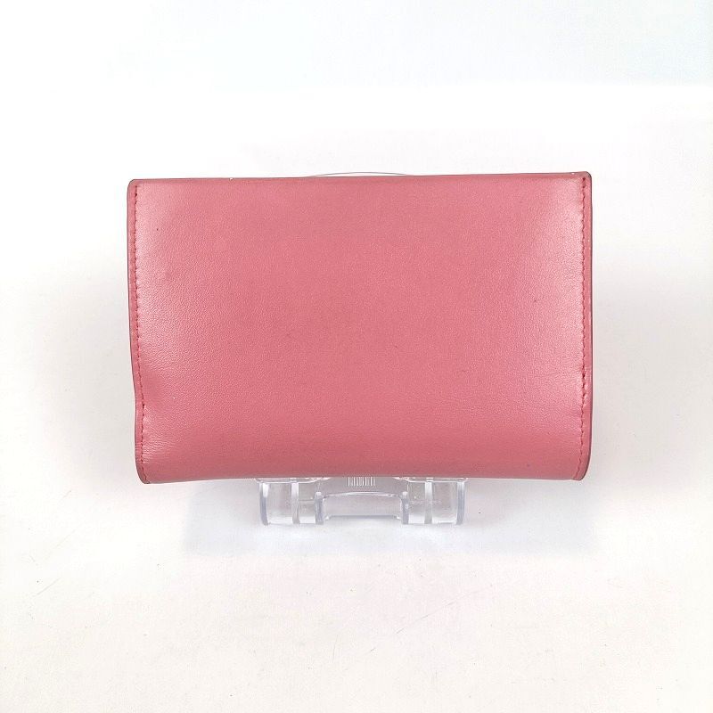 FURLA フルラ GEMMA ジェンマ 二つ折り財布 アーチロゴ レザー ピンク 希少 近年モデル レディース ブランド 中古 ミドルウォレット 箱あり_画像3