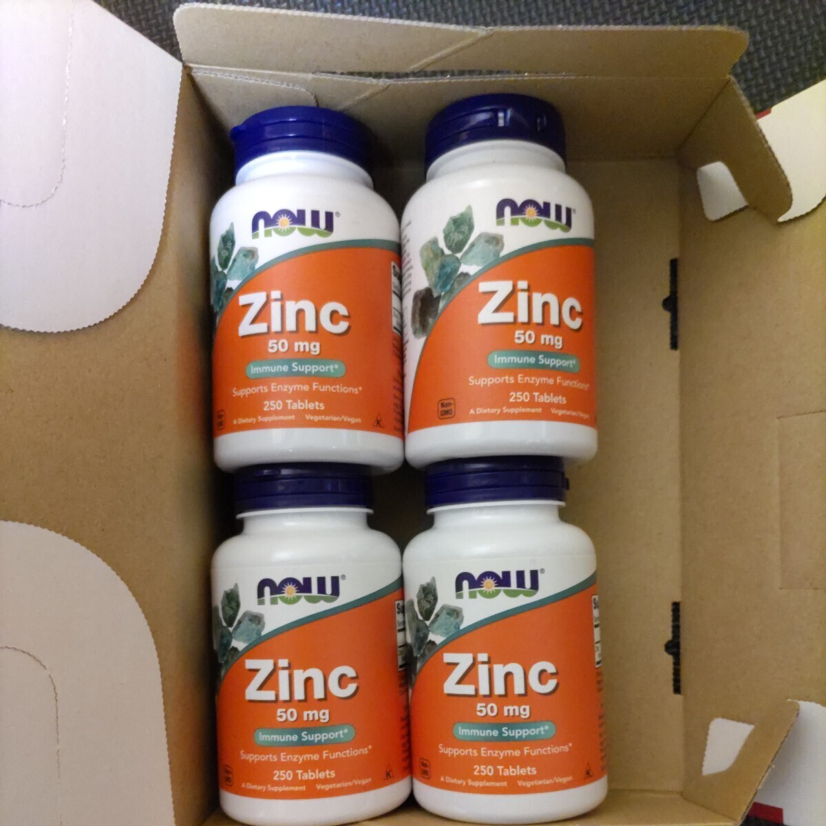 nauf-zNOW цинк 50mg 250 шарик ×4 zinc