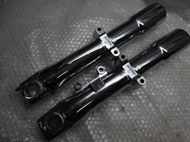 H-D純正OP FL系 ソフテイル フロント フォークスライダー クローム 検 ハーレー ツインカム FLSTC FLSTN FLSTF ヘリテイジ ファットボーイ_画像5