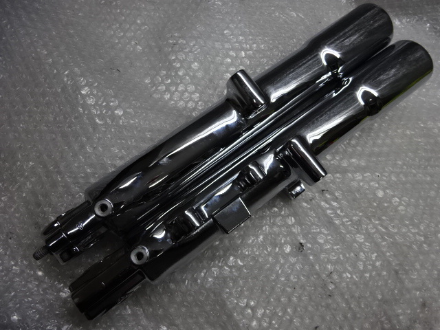 H-D純正OP FL系 ソフテイル フロント フォークスライダー クローム 検 ハーレー ツインカム FLSTC FLSTN FLSTF ヘリテイジ ファットボーイ_画像7