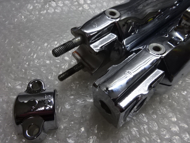 H-D純正OP FL系 ソフテイル フロント フォークスライダー クローム 検 ハーレー ツインカム FLSTC FLSTN FLSTF ヘリテイジ ファットボーイ_画像9