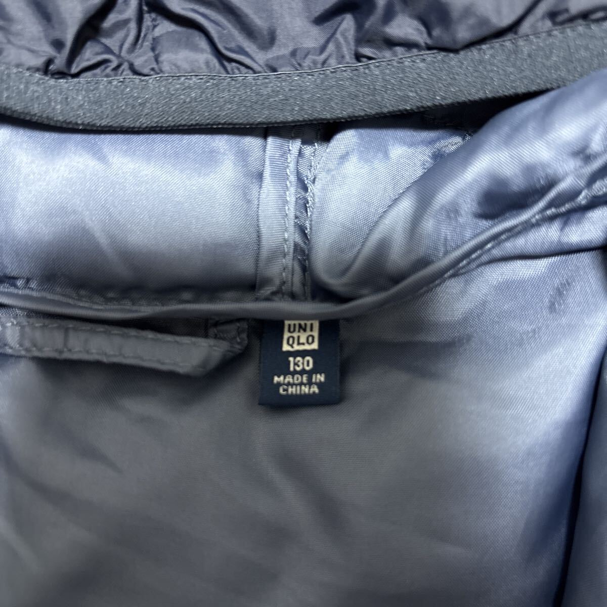 ユニクロ ウルトラライトダウン ネイビー130_画像3