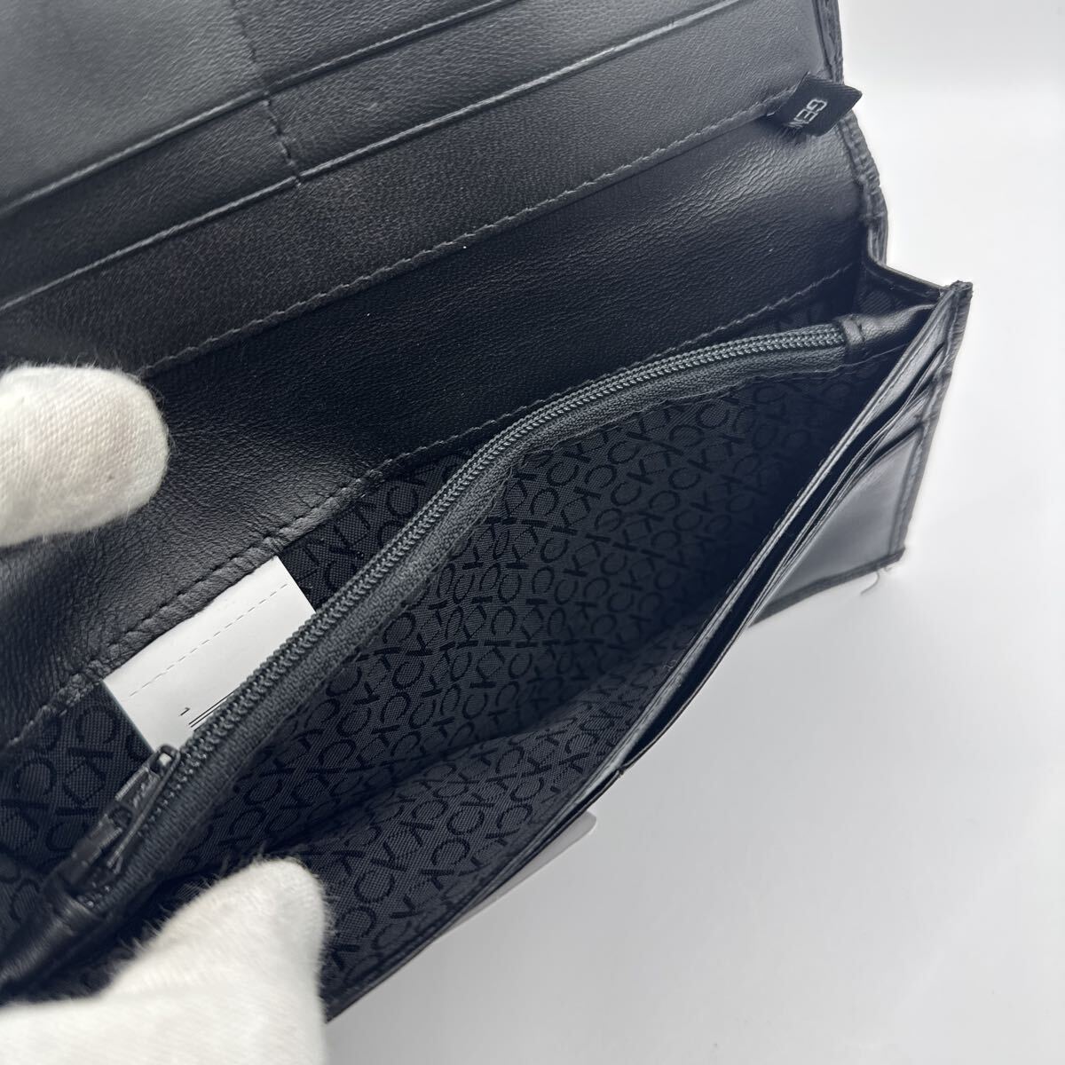 ★新品★Calvin Klein(カルバンクライン)/長財布/ロングウォレット/本革/レザー/小銭入れ付き/ブラック/31CK190003_画像5