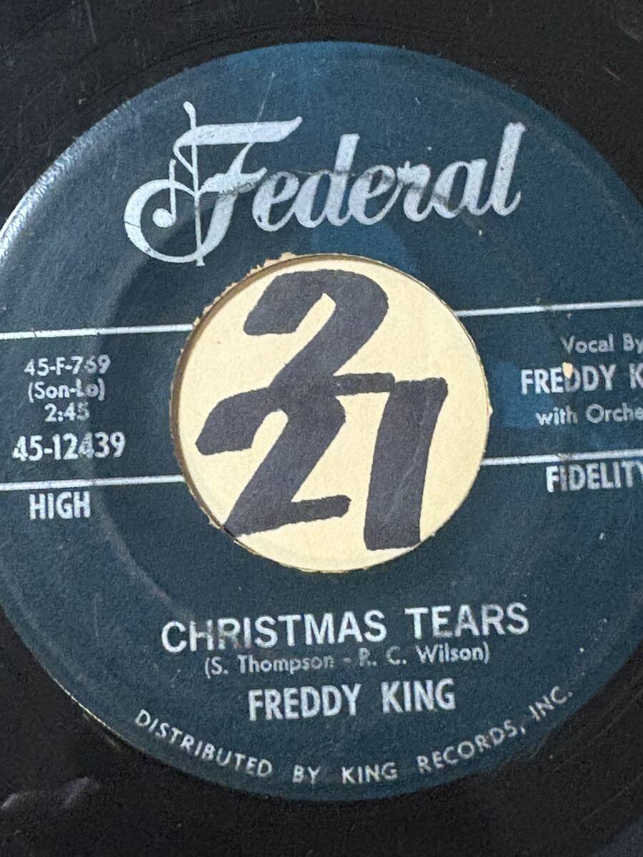 試聴 FREDDY KING CHRISTMAS TEARS / I HEAR JINGLE BELLS 両面やや傷あり 1960 _画像2