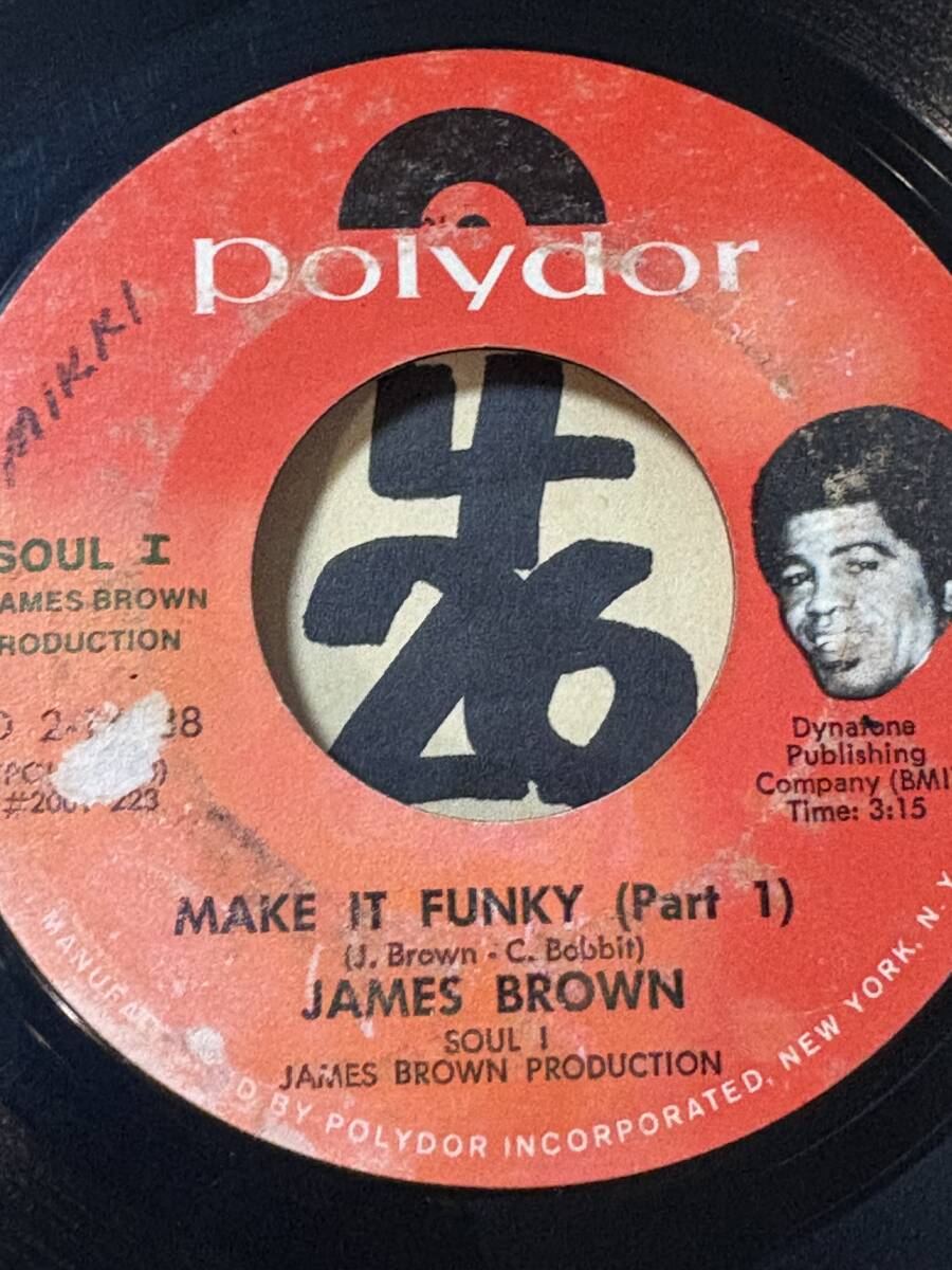 Yahoo!オークション - JAMES BROWN MAKE IT FUNKY PT1 PT2 両面やや傷...