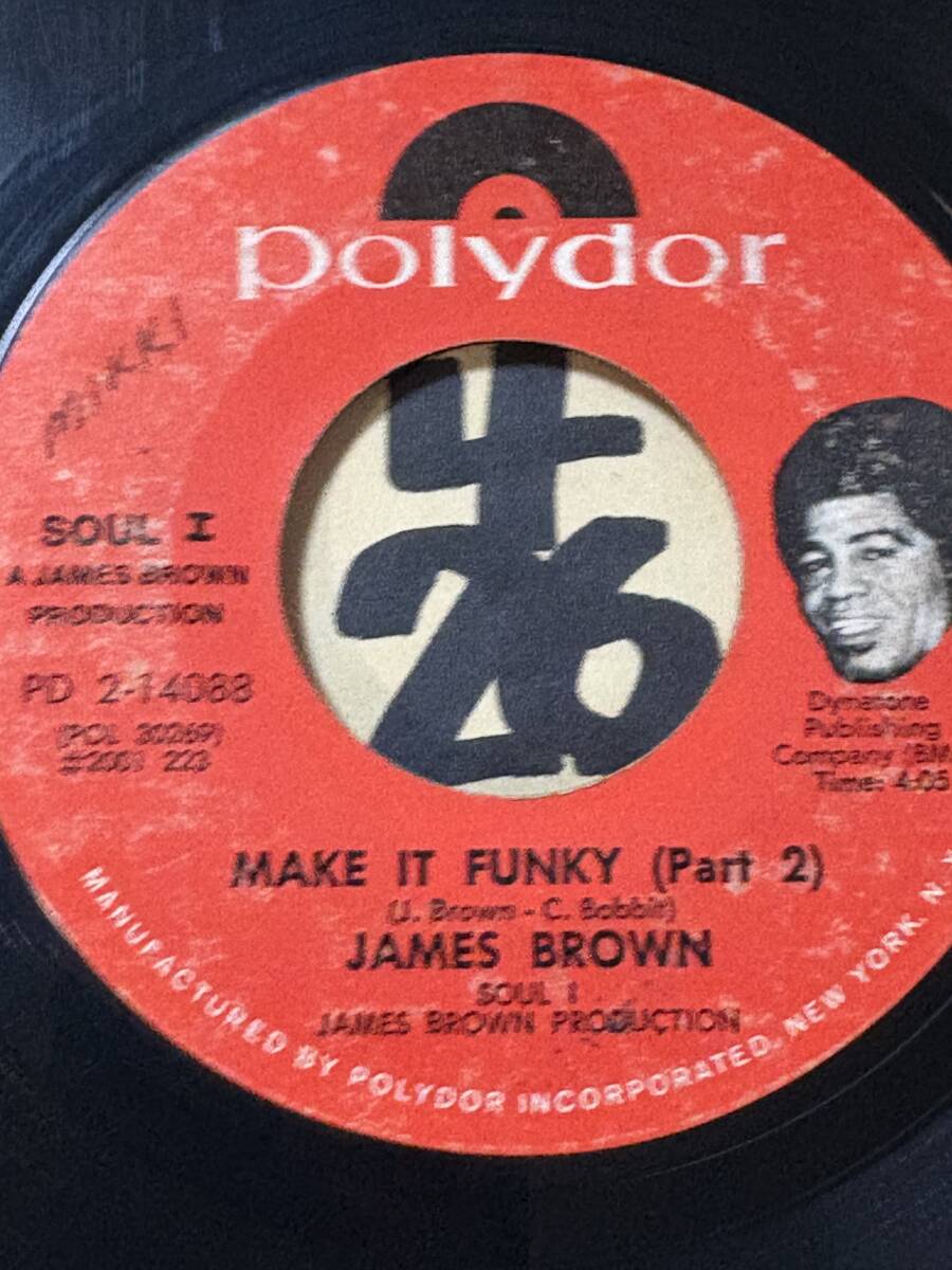 Yahoo!オークション - JAMES BROWN MAKE IT FUNKY PT1 PT2 両面やや傷...