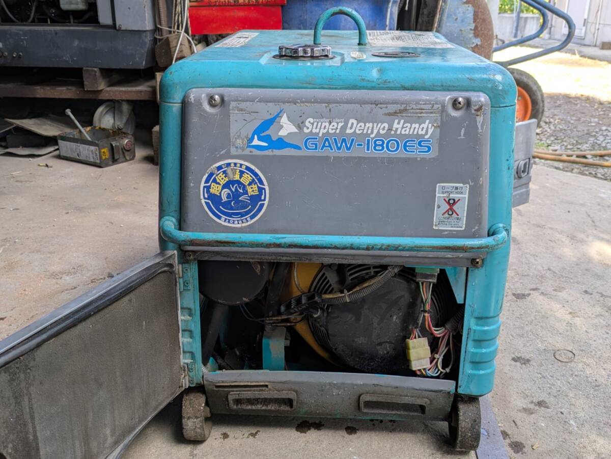 引き取り限定　デンヨー 発電溶接機 GAW-180ES ガソリンエンジン_画像3