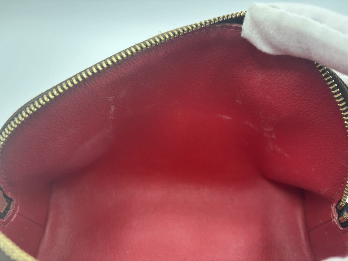 K44883022507 LOUIS VUITTON Louis Vuitton Damier N47516 небольшая сумочка cosme tik сумка бардачок макияж сумка текущее состояние товар б/у 