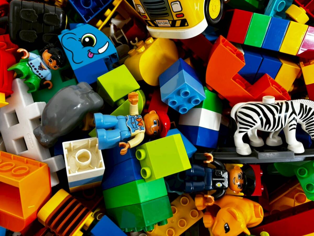 T1126M Lego Duplo блок примерно 6. суммировать комплект слон зебра жираф животное машина детали детали игрушка Lego блок LEGO duplo текущее состояние товар 