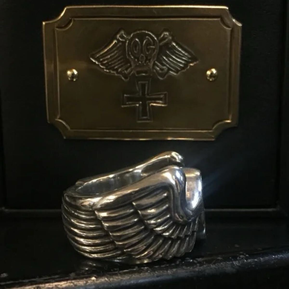 O.G.CLOTHING SWASTICA WING SILVER RING リング_画像4